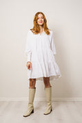 Embla Solid Dress - White