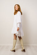 Embla Solid Dress - White