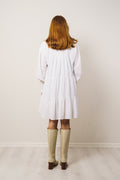 Embla Solid Dress - White