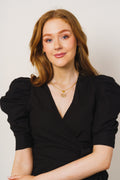 Valkyrie Linen Dress - Black