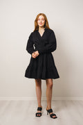 Delphine Poplin Dress - Black