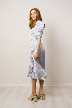Valkyrie Long Dress - Sky Blue