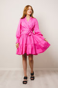 Delphine Poplin Dress - Pink