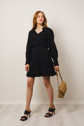 Tora Gauze Dress - Black