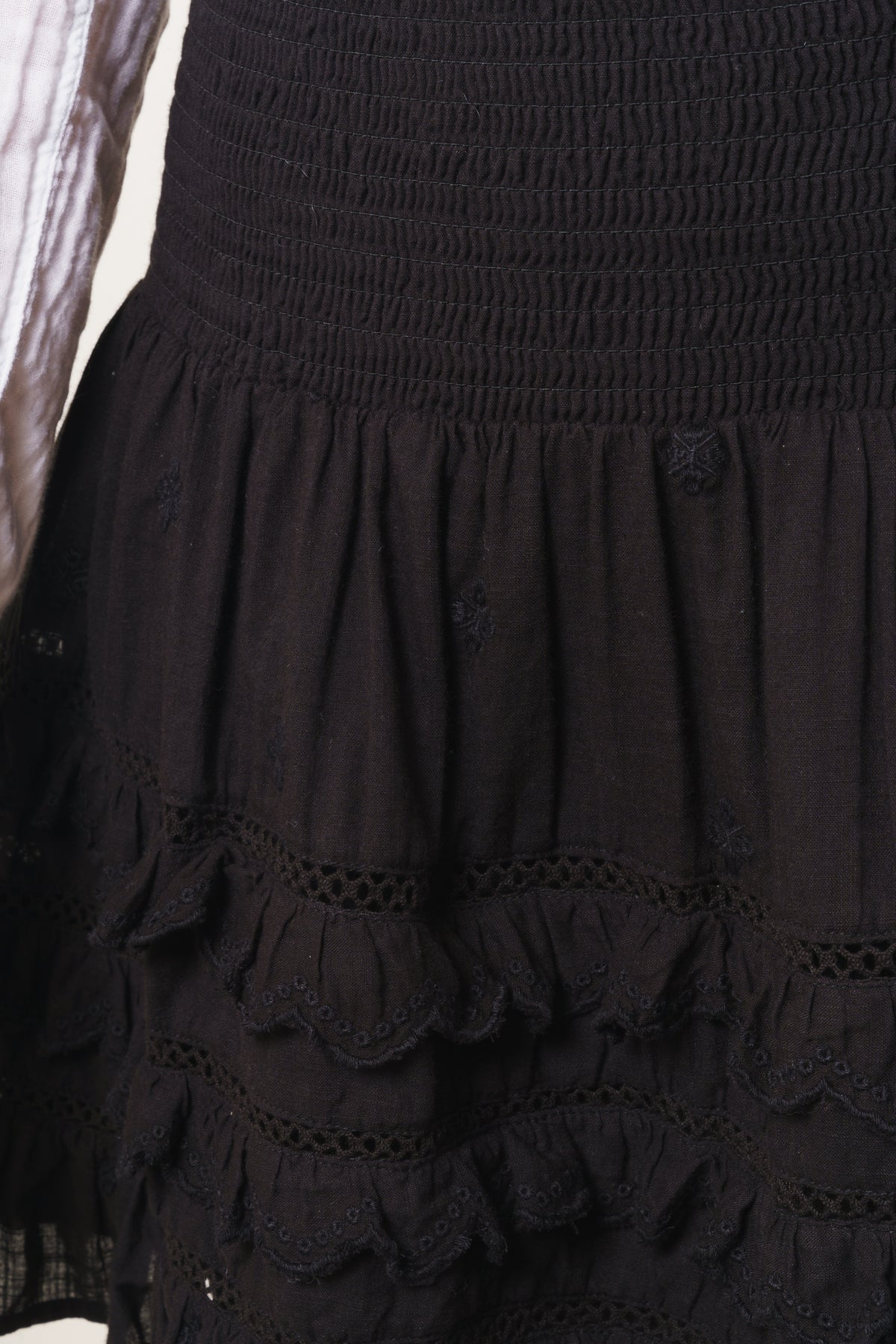 Sol Cotton Skirt - Black