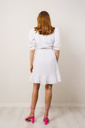 Valkyrie Linen Dress - White