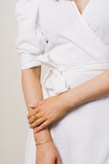 Valkyrie Linen Dress - White