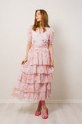 Jade Shimmering Goddess Dress - Shell Pink