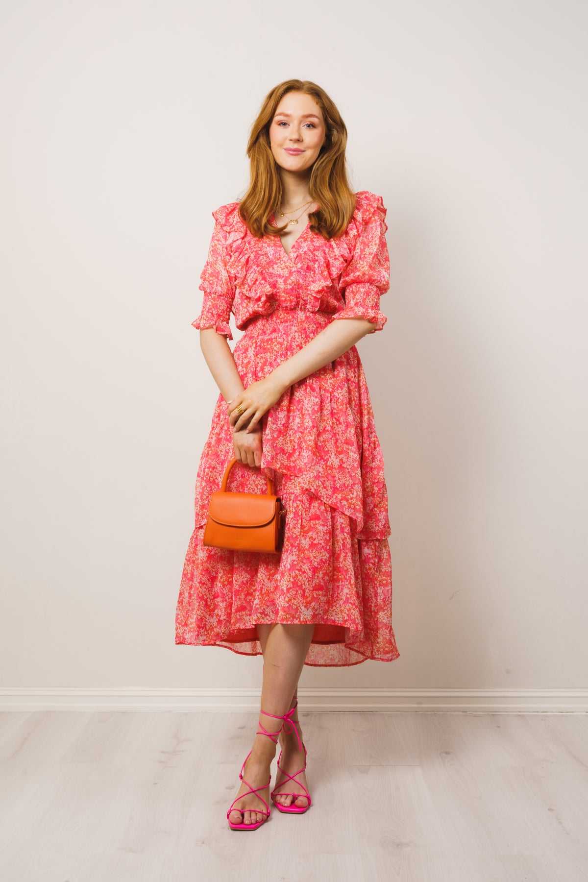 Frøya Long Dress - Coral
