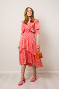 Frøya Long Dress - Coral
