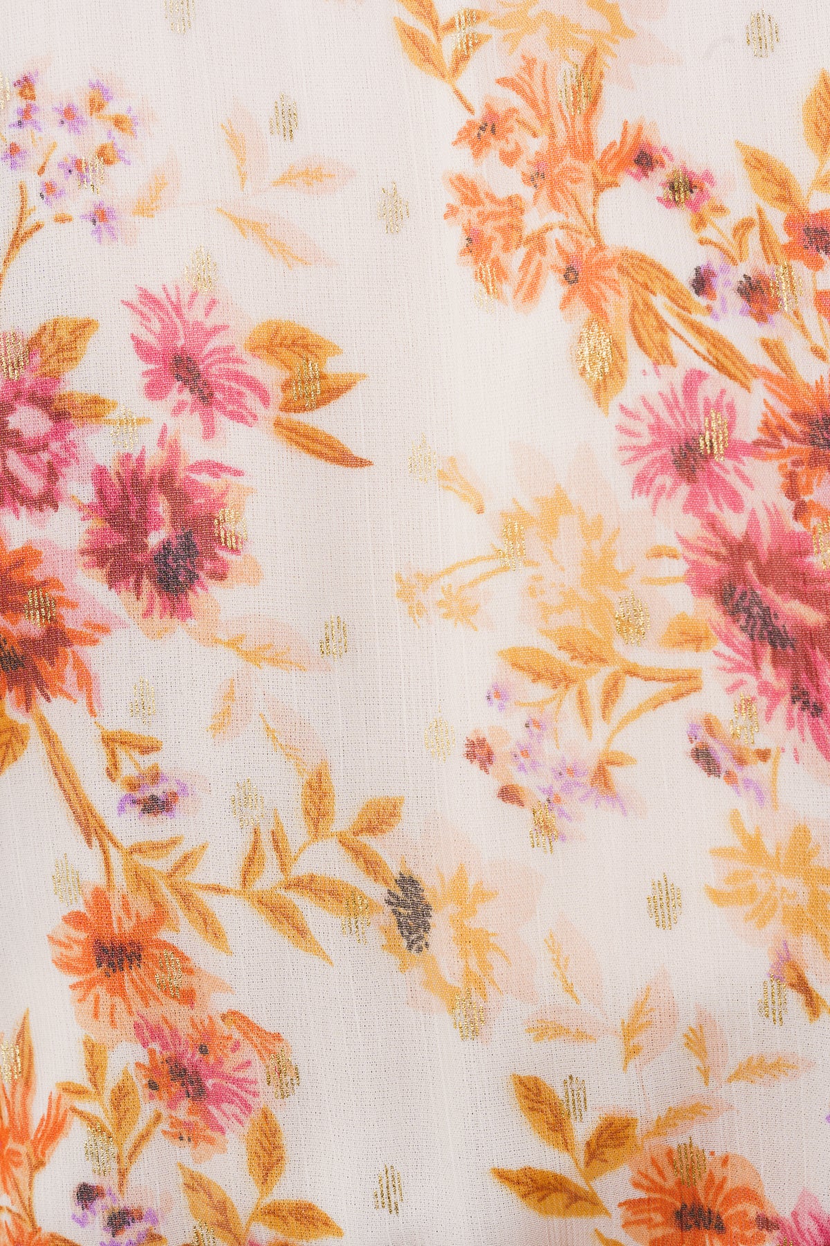 Gyri Golden Flower Dress - Indian Summer