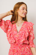 Frøya Long Dress - Coral