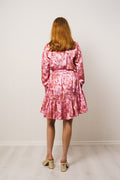 Saga Wide Dress - Pink Paisley