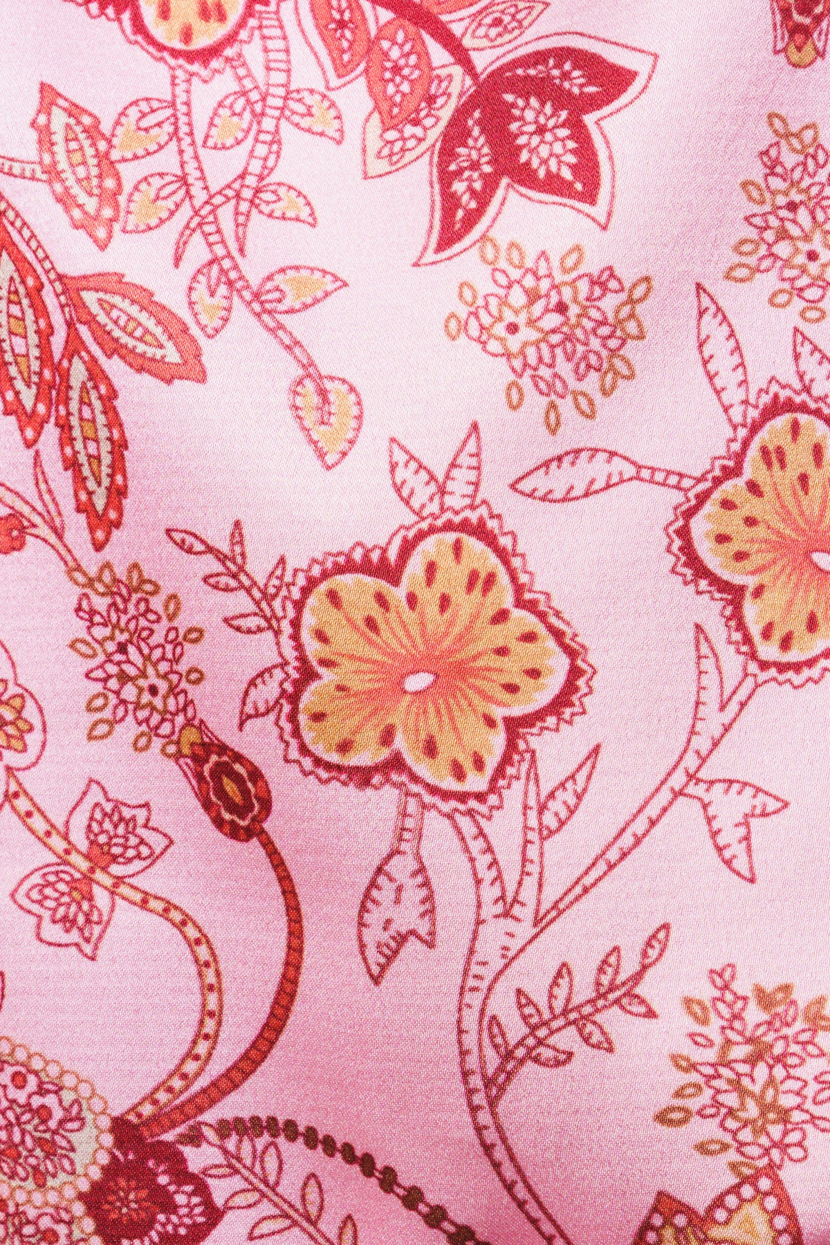 Saga Wide Dress - Pink Paisley