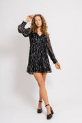 Cordelia Dress - Black Starry Night