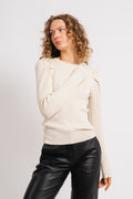 Isla Ls Knit O-Neck - Birch