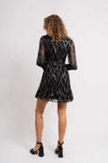 Cordelia Dress - Black Starry Night