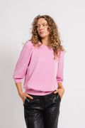 Tenny 3/4 Sweat Top - Cyclamen