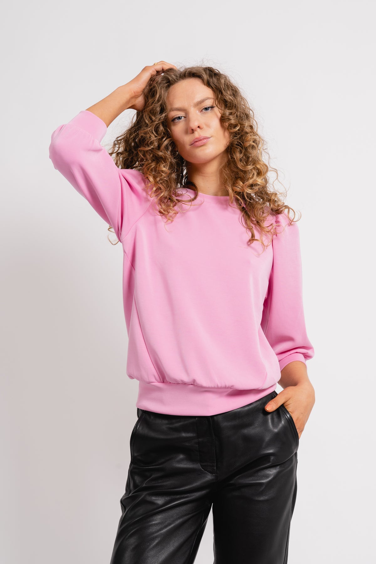 Tenny 3/4 Sweat Top - Cyclamen