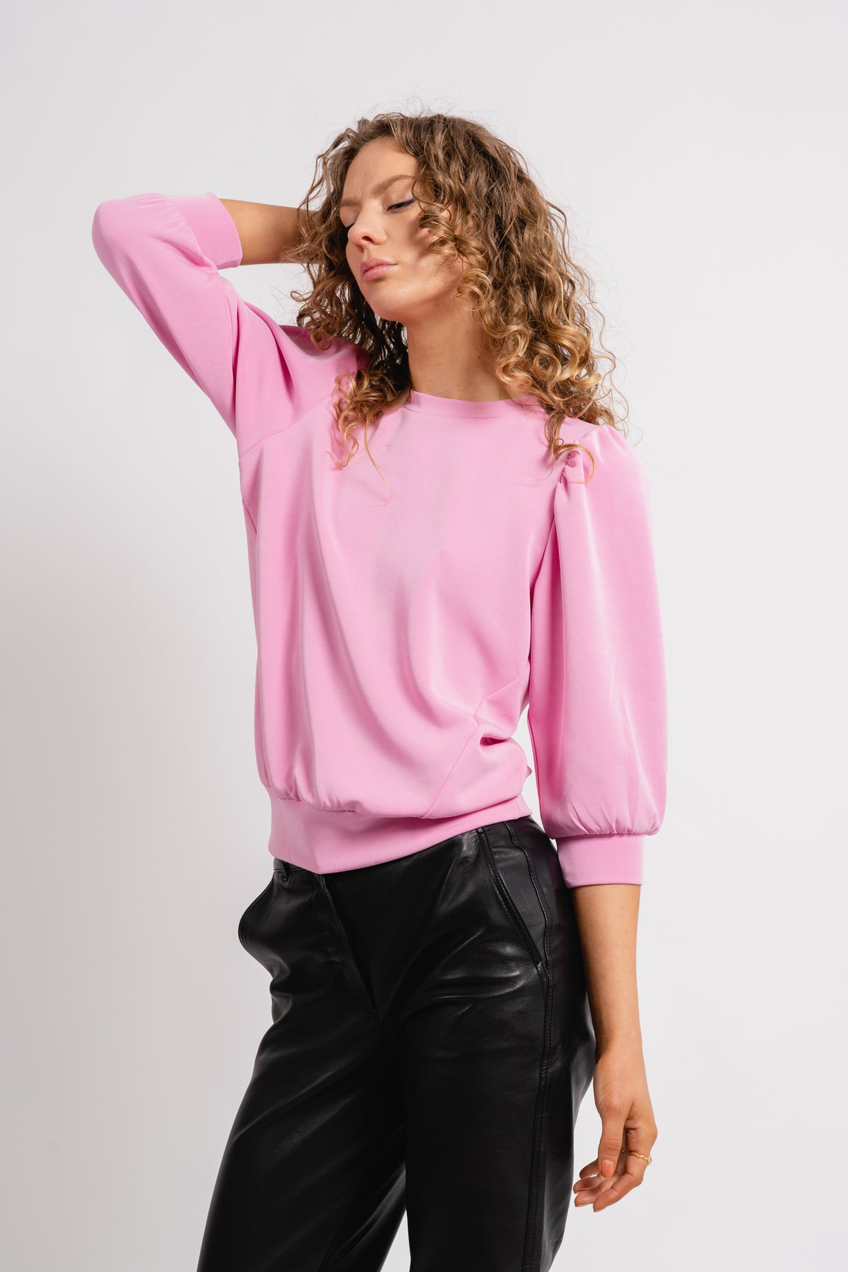 Tenny 3/4 Sweat Top - Cyclamen