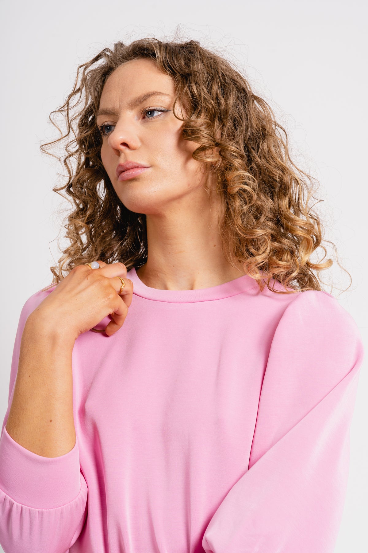 Tenny 3/4 Sweat Top - Cyclamen