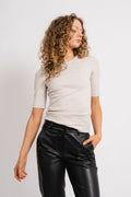 DagnaIW Melange T-Shirt - Ecru