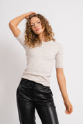 DagnaIW Melange T-Shirt - Ecru