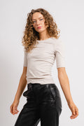 DagnaIW Melange T-Shirt - Ecru