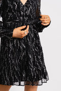 Cordelia Dress - Black Starry Night