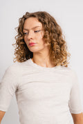 DagnaIW Melange T-Shirt - Ecru