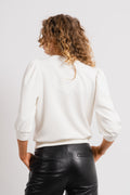 Tenny 3/4 Sweat Top - Snow White