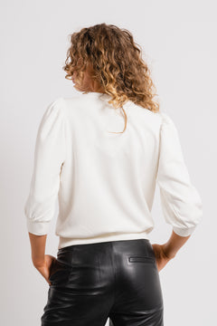 Tenny 3/4 Sweat Top - Snow White
