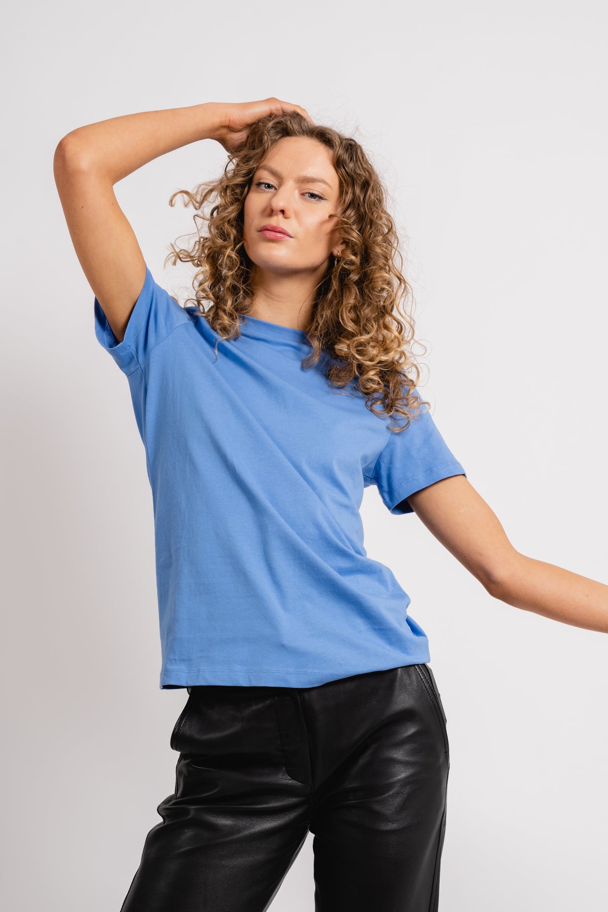 Myessential Ss O-Neck Tee - Ultramarine