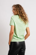 Essential Ss V-Neck Tee - Pistachio Green