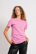 Myessential Ss O-Neck Tee - Cyclamen