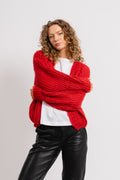 Joseph Cardigan Solid - Dark Red