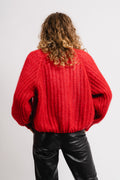 Joseph Cardigan Solid - Dark Red