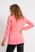 ZellaIW Long Blazer - Pink Rose