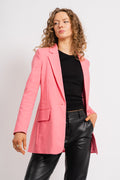ZellaIW Long Blazer - Pink Rose