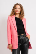 ZellaIW Long Blazer - Pink Rose