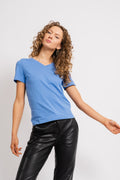 Essential Ss V-Neck Tee - Ultramarine