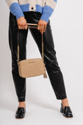 Jet Set Medium Pebbled Leather Crossbody Bag - Camel