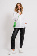Ginny Leather Crossbody Bag - Palm