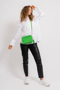 Ginny Leather Crossbody Bag - Palm