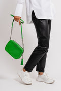 Ginny Leather Crossbody Bag - Palm
