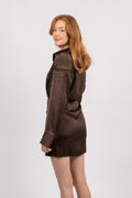 Polish Shirt Dress - Dark Oak