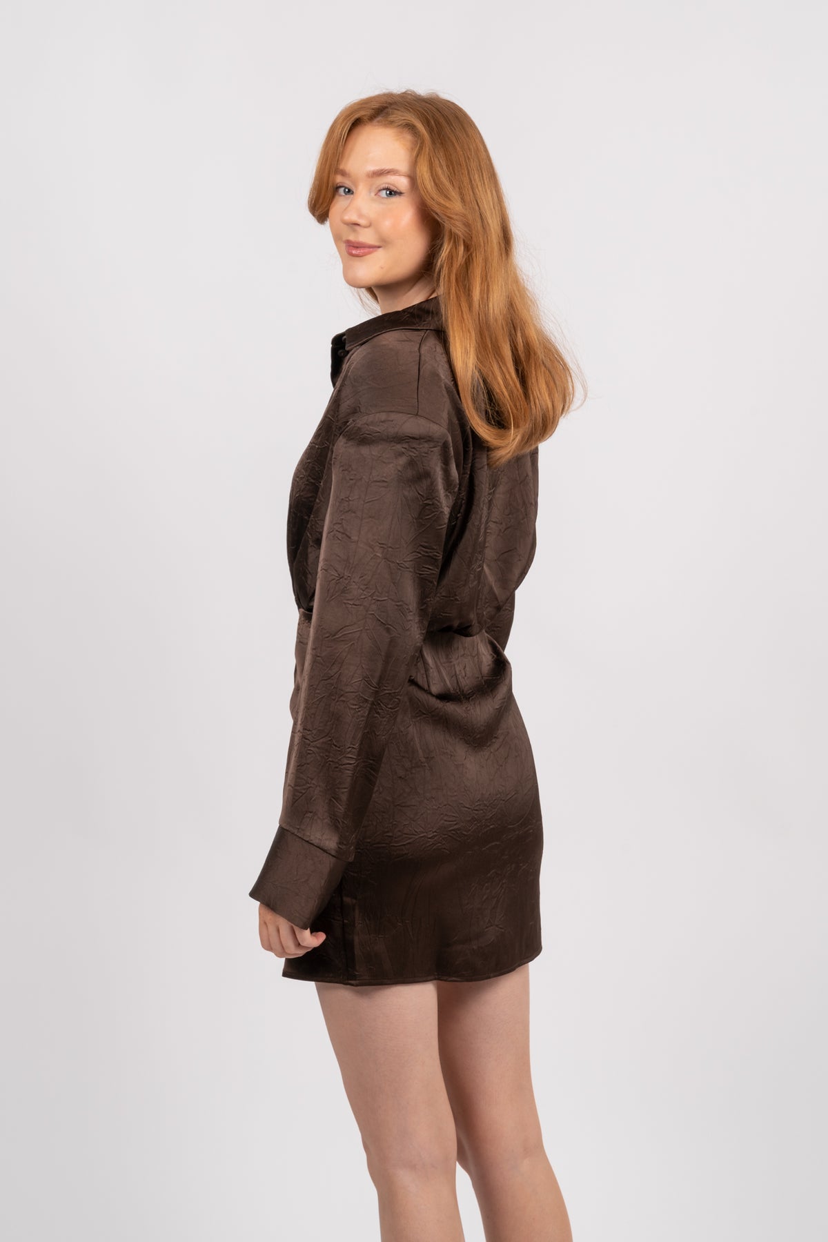 Polish Shirt Dress - Dark Oak