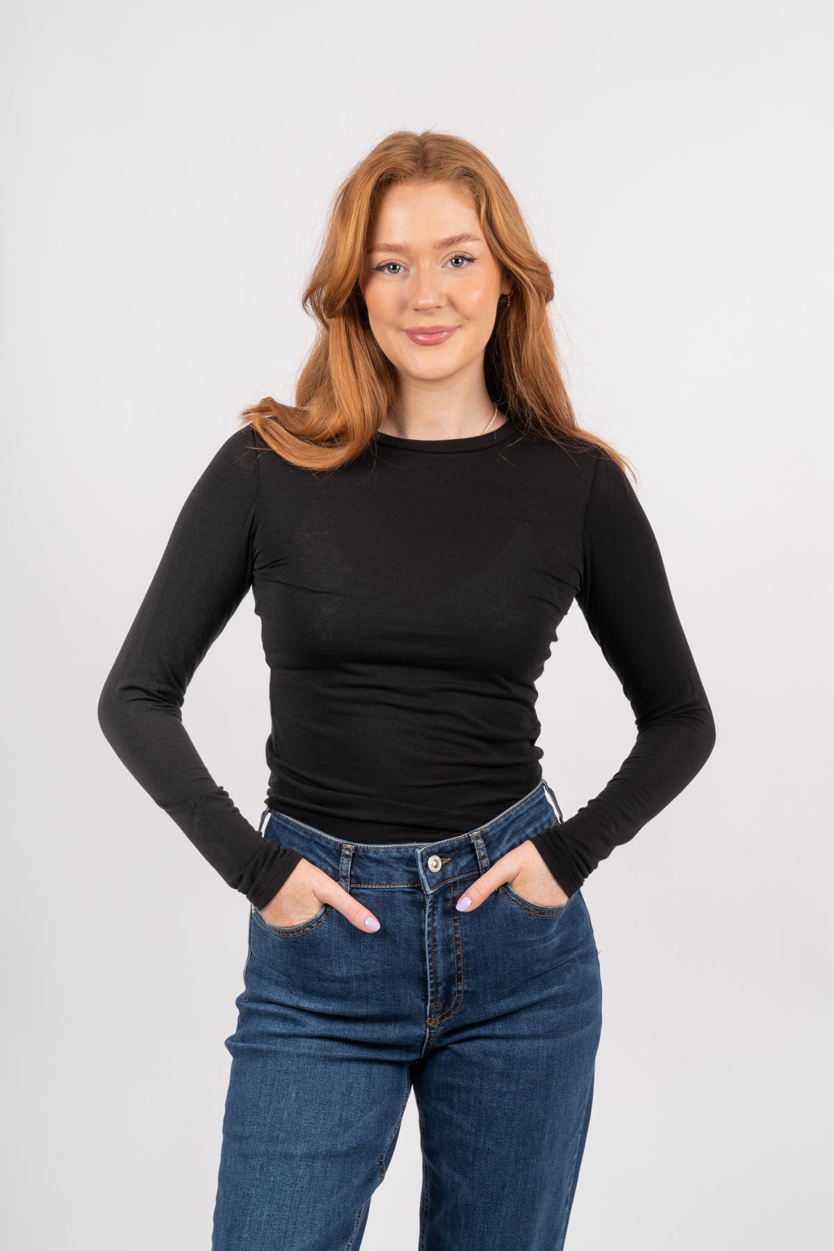 Matima O-Neck Tee - Svart