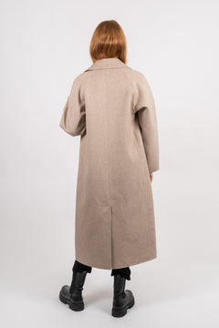 New Tama Handmade Wool Coat - Sandshell Melange