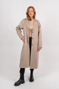 New Tama Handmade Wool Coat - Sandshell Melange